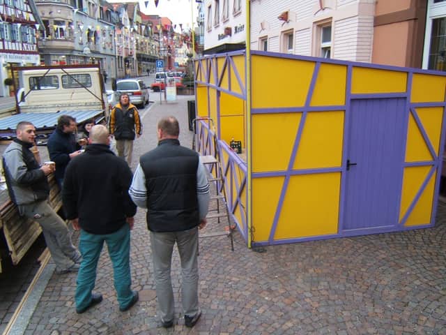 Hüttenaufbau — Narrenzunft Zell am Harmersbach 2006